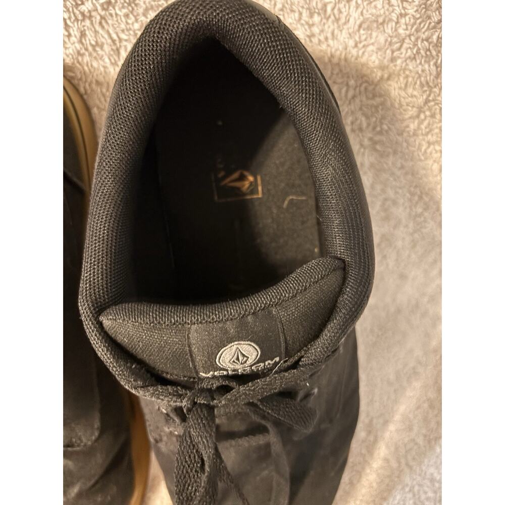 Volcom Safety Shoes Mens 10.5 Black Canvas Gum Sole Skate Work Sneakers ASTM - Picture 7 of 9